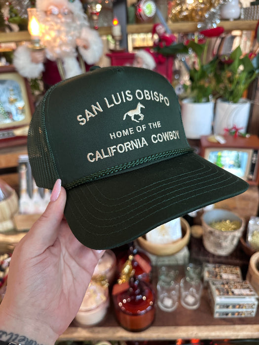 San Luis Obispo California Cowboy Trucker Hat