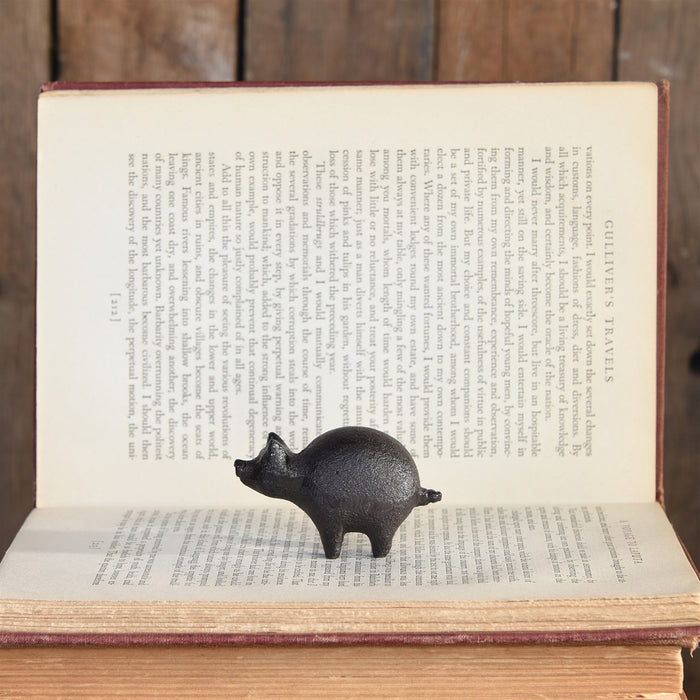 Botero Critter Cast Iron Pig