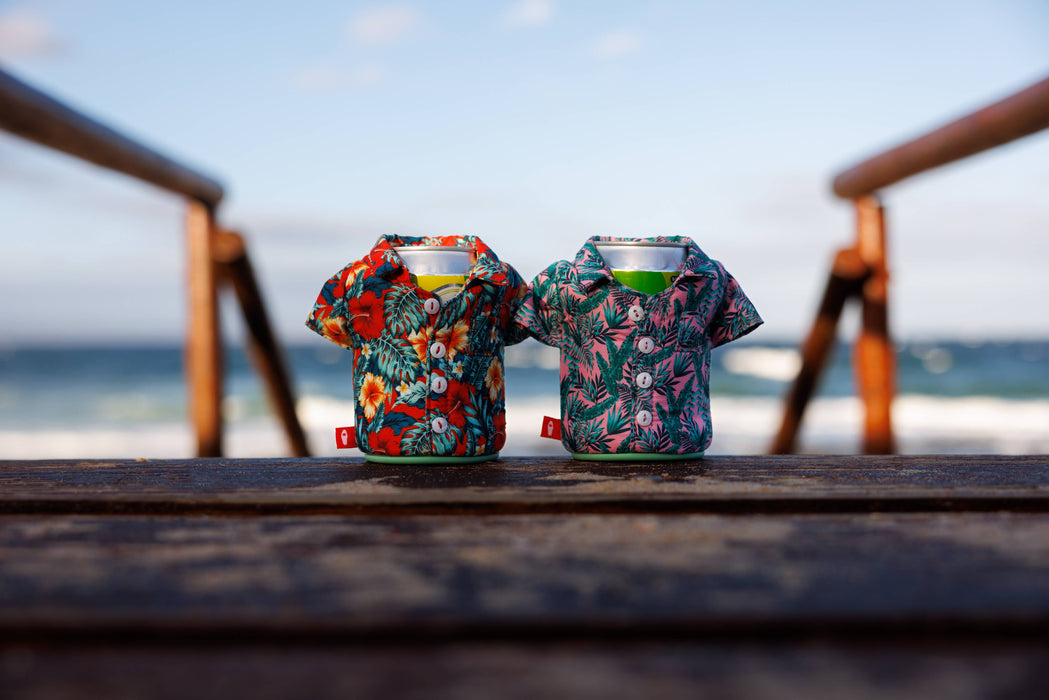 The Aloha - Insulated 12 oz Can Cooler - Weekend Vibes