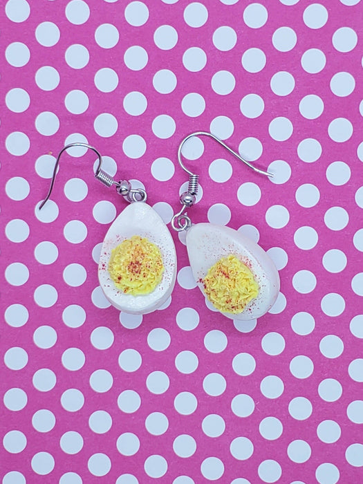 Deviled Eggs Earrings, Egg Earrings, BBQ Earrings