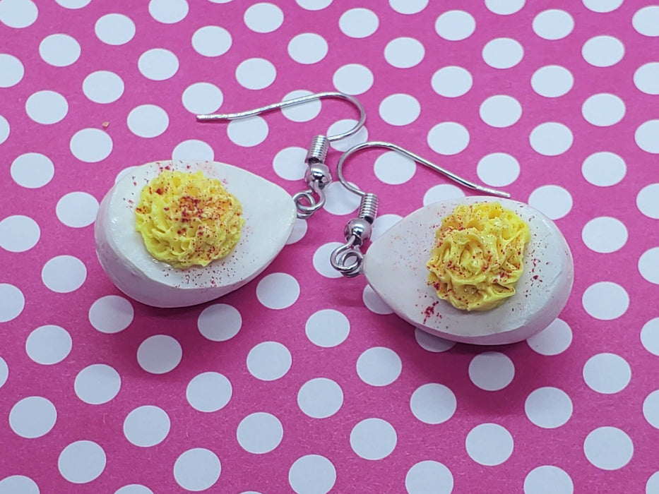 Deviled Eggs Earrings, Egg Earrings, BBQ Earrings