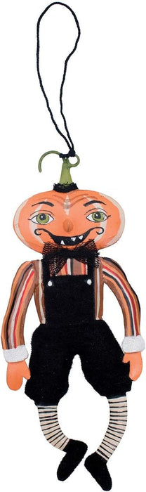 Gilbert Pumpkin Head Tin Gathered Traditions Joe Spencer Ornament