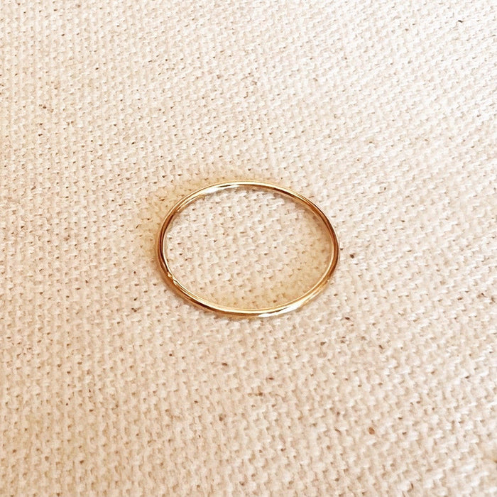 14k Gold Filled 1mm Plain Stackable Ring