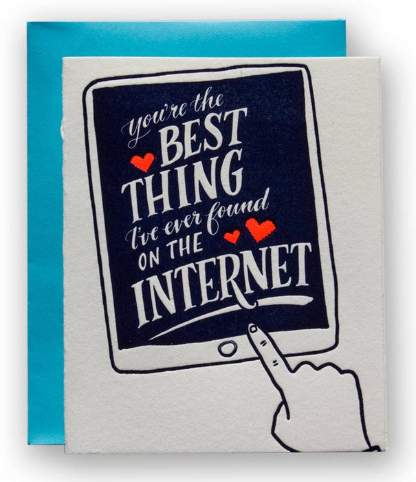 Best Thing On The Internet Funny Romance Card