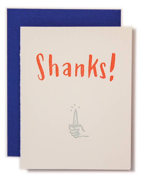 Shanks Thank you Card