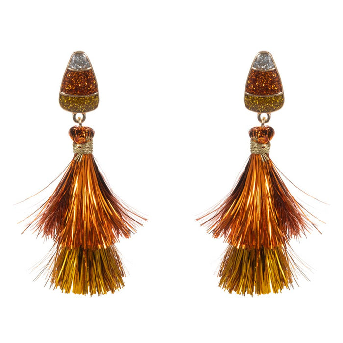 Halloween Characters w Tassel Post Earring