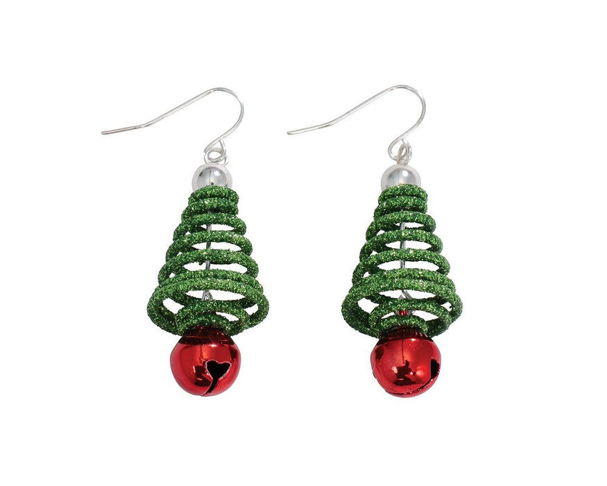 Glitter Jingle Tree Earrings