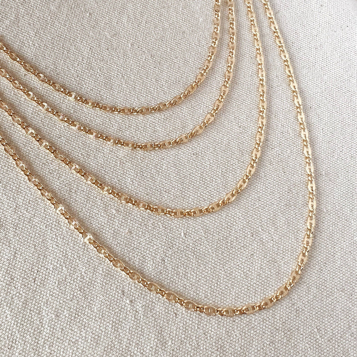 18k Gold Filled Detailed Chain