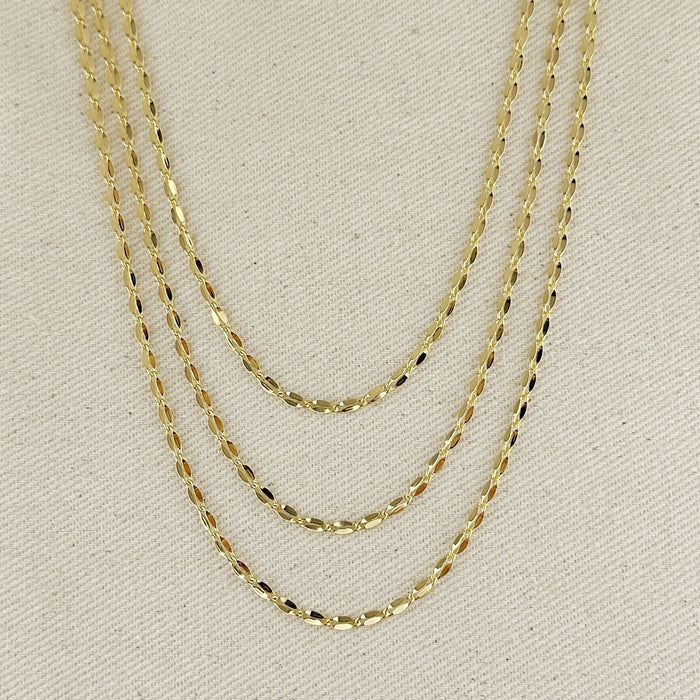 18k GF Fancy Chain Necklace