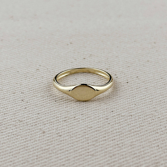 18k Gold Filled Signet Ring