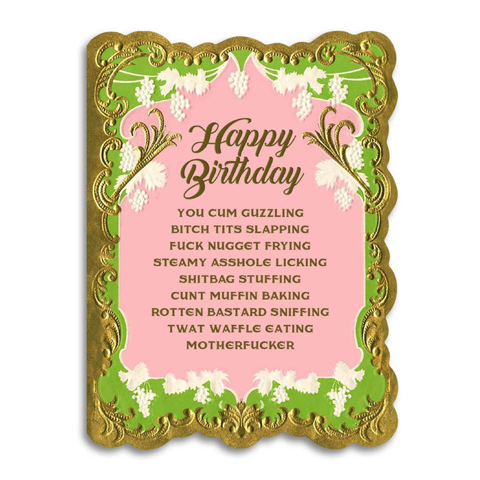 Happy Birthday - Dirty Greeting Card