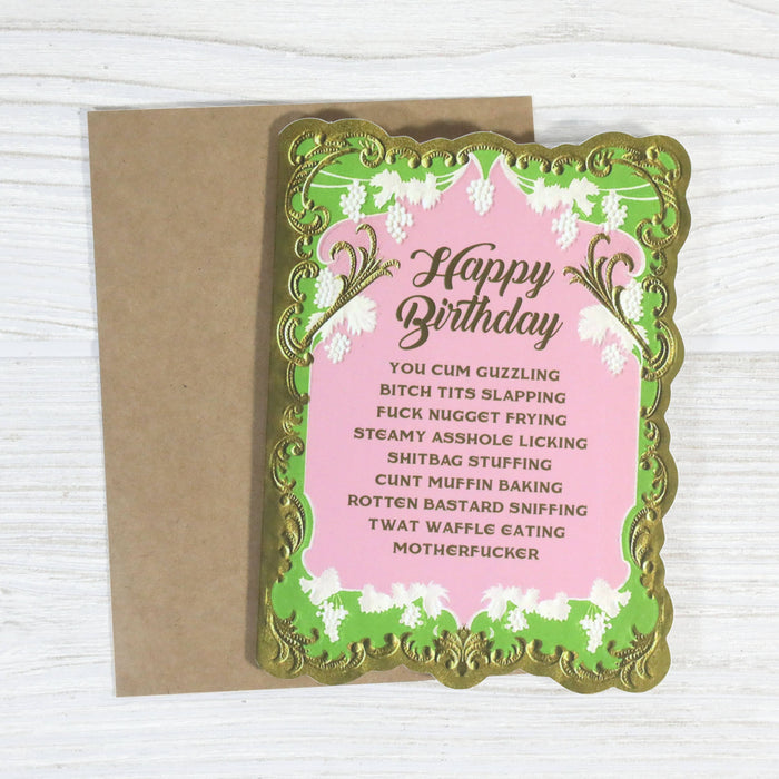 Happy Birthday - Dirty Greeting Card