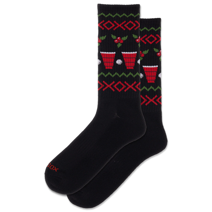 Holiday Beer Pong Socks