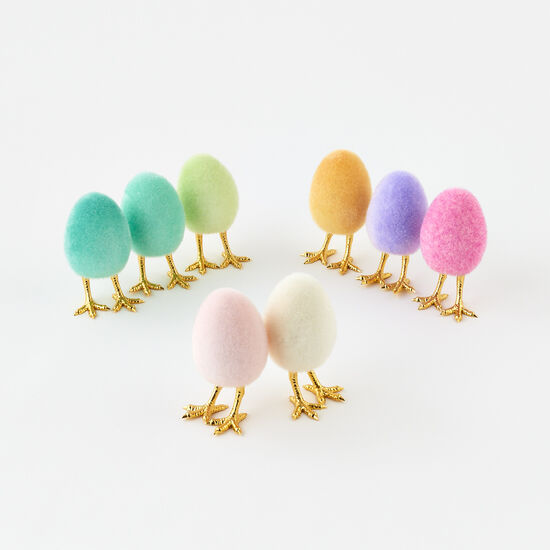 Flocked Egg w/Feet