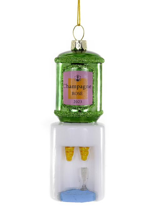 Champagne Rose Water Cooler Ornament