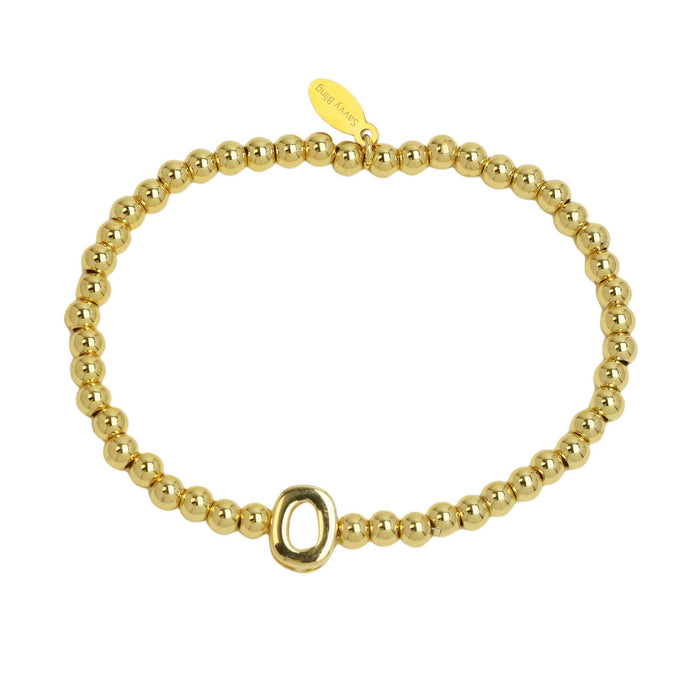 Initial Bubble Bracelet Gold Filled