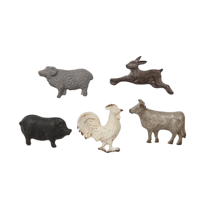 Pewter Animal Magnets on Card