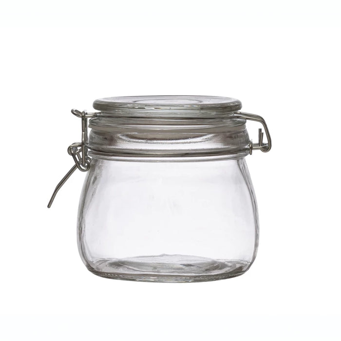 Glass Jar with Clamp Lid