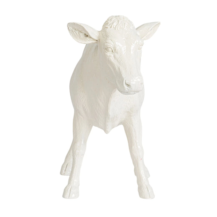 White Cow Taper Candle Holder