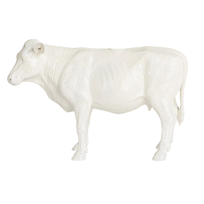 White Cow Taper Candle Holder