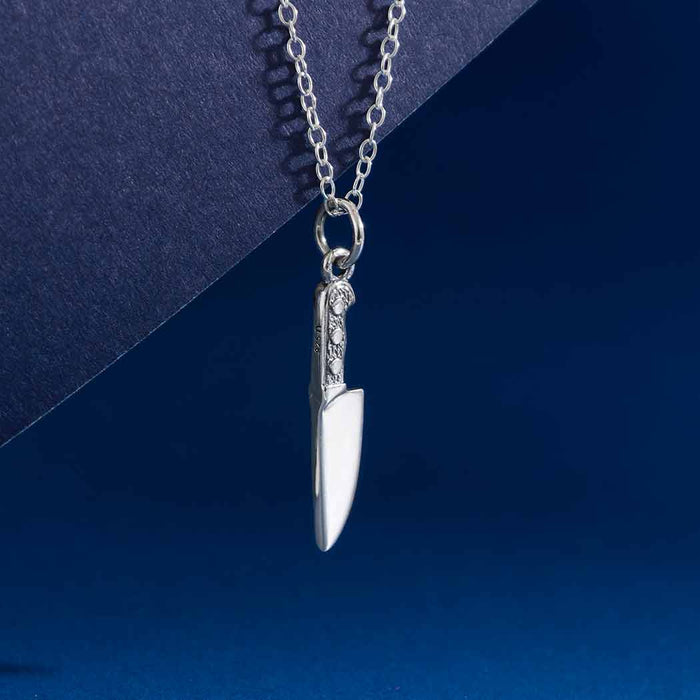 Sterling Silver Kitchen Knife Necklace