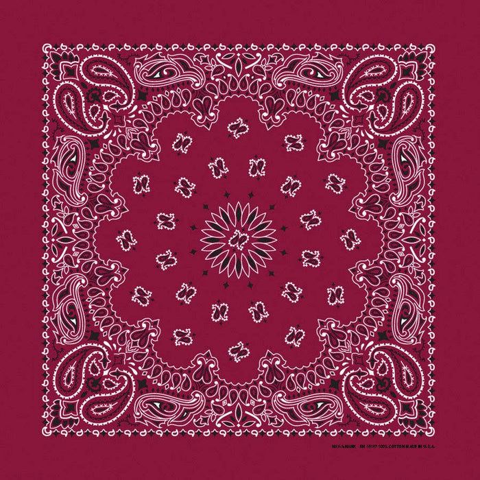 Bandanna Co Classic Paisley 22" X 22"