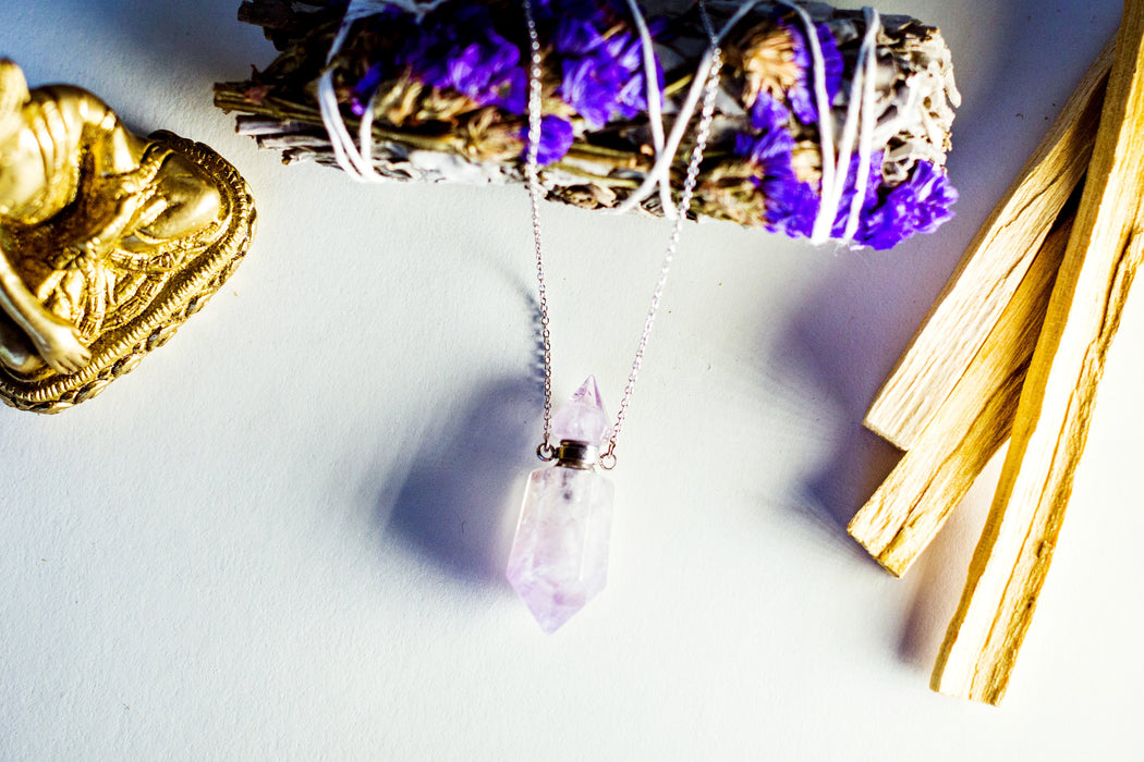 Crystal Aromatherapy Necklace