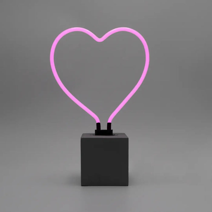 Neon 'Heart' Sign w/ Stand